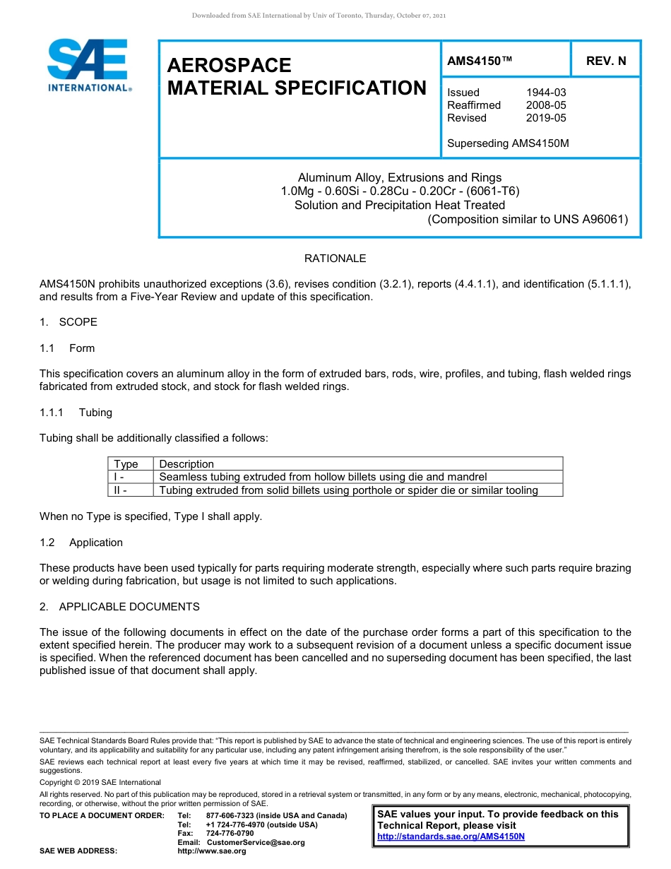 SAE AMS 4150N-2019.pdf_第1页