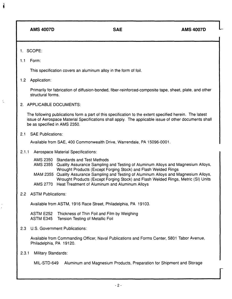 SAE AMS 4007D-1999 scan.pdf_第2页
