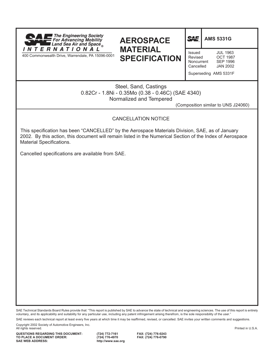 SAE AMS 5331G-2002.pdf_第1页
