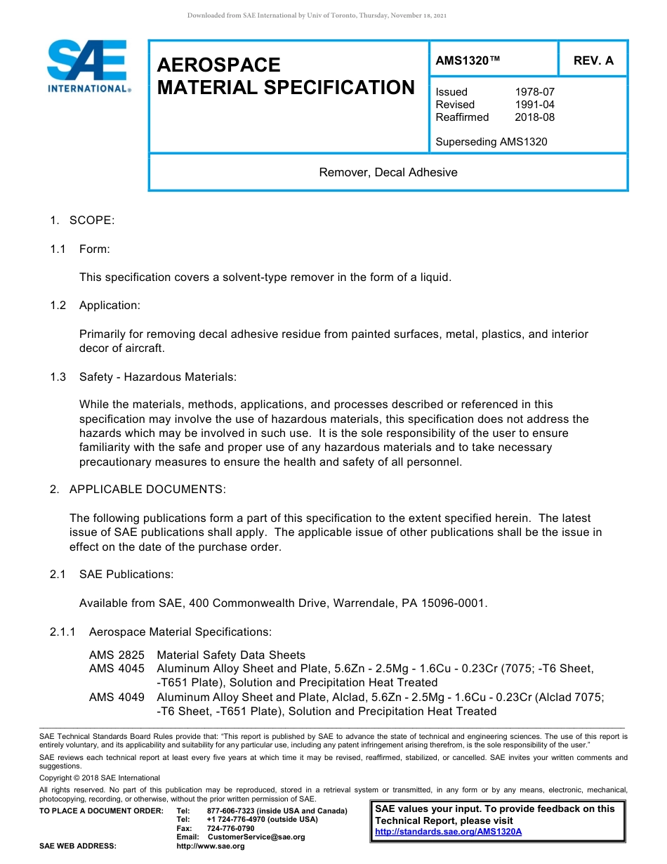 SAE AMS 1320A-2018.pdf_第1页