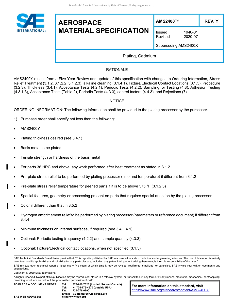 SAE AMS 2400Y-2020.pdf_第1页