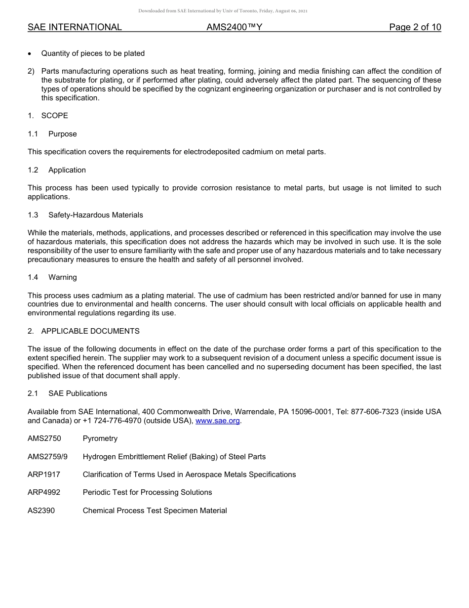 SAE AMS 2400Y-2020.pdf_第2页