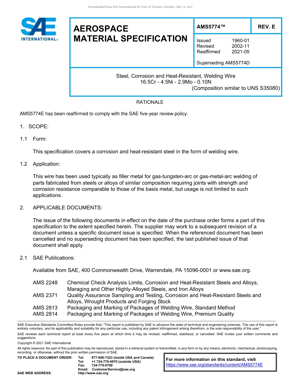 SAE AMS 5774E-2021.pdf_第1页