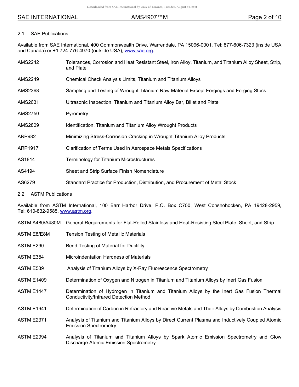 SAE AMS 4907M-2020.pdf_第2页