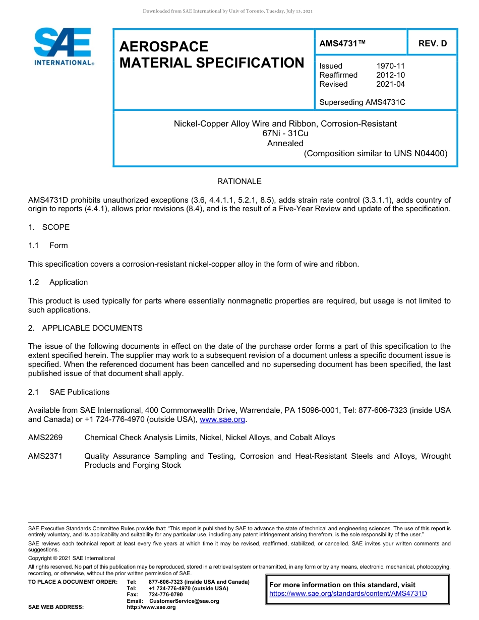 SAE AMS 4731D-2021.pdf_第1页
