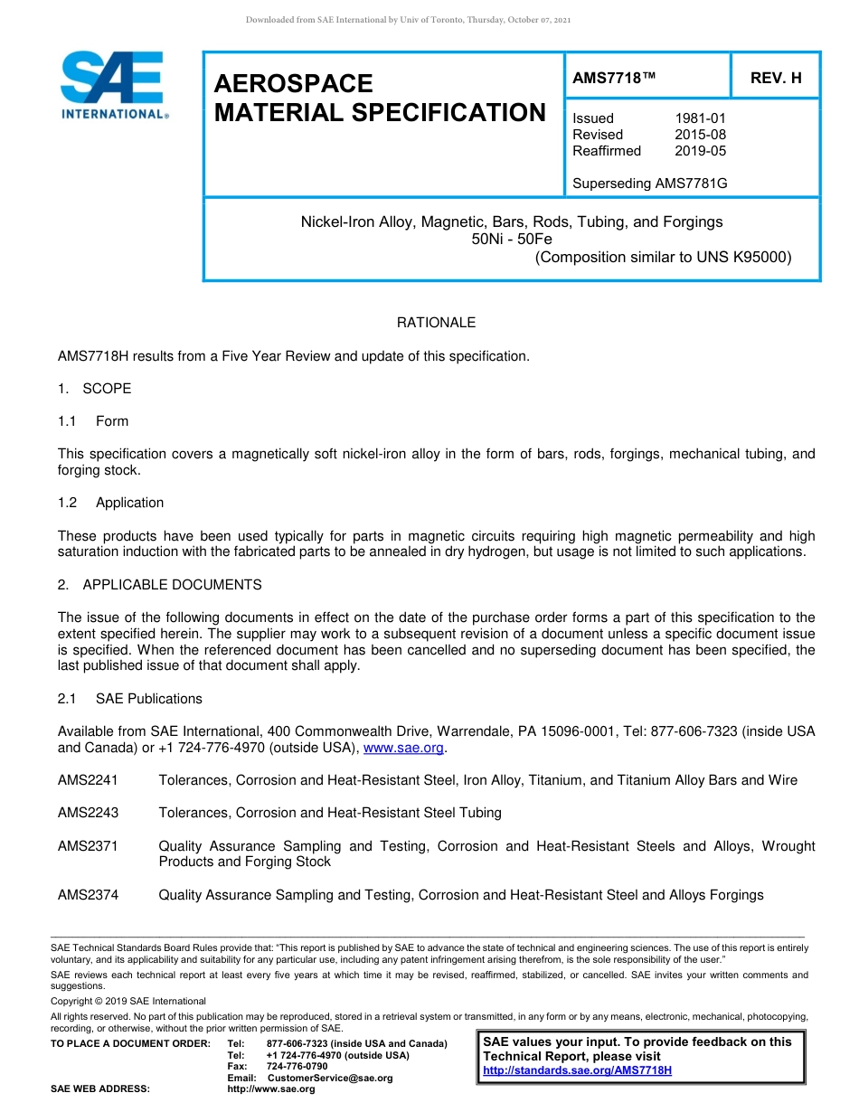SAE AMS 7718H-2019.pdf_第1页