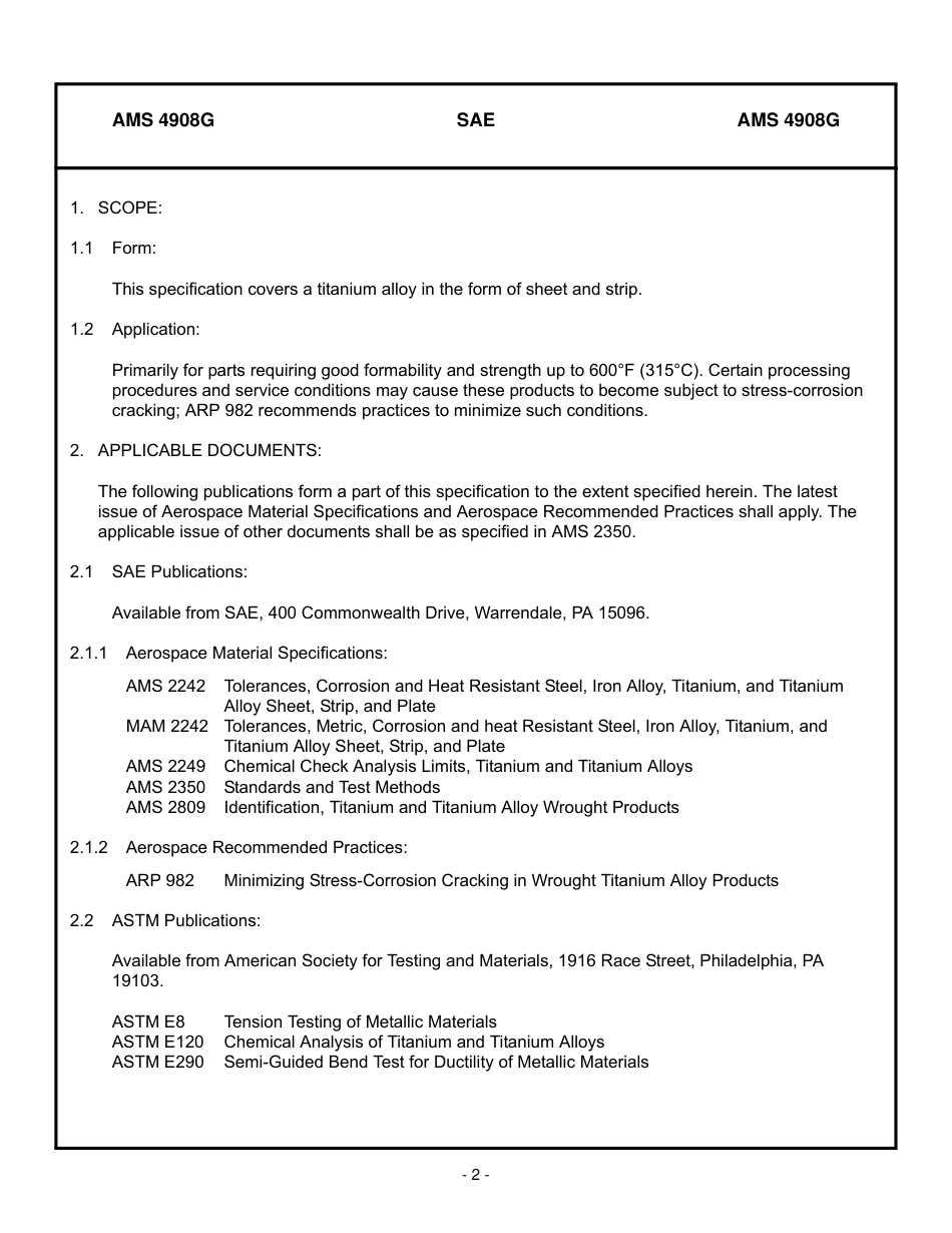 SAE AMS 4908G-2003.pdf_第2页