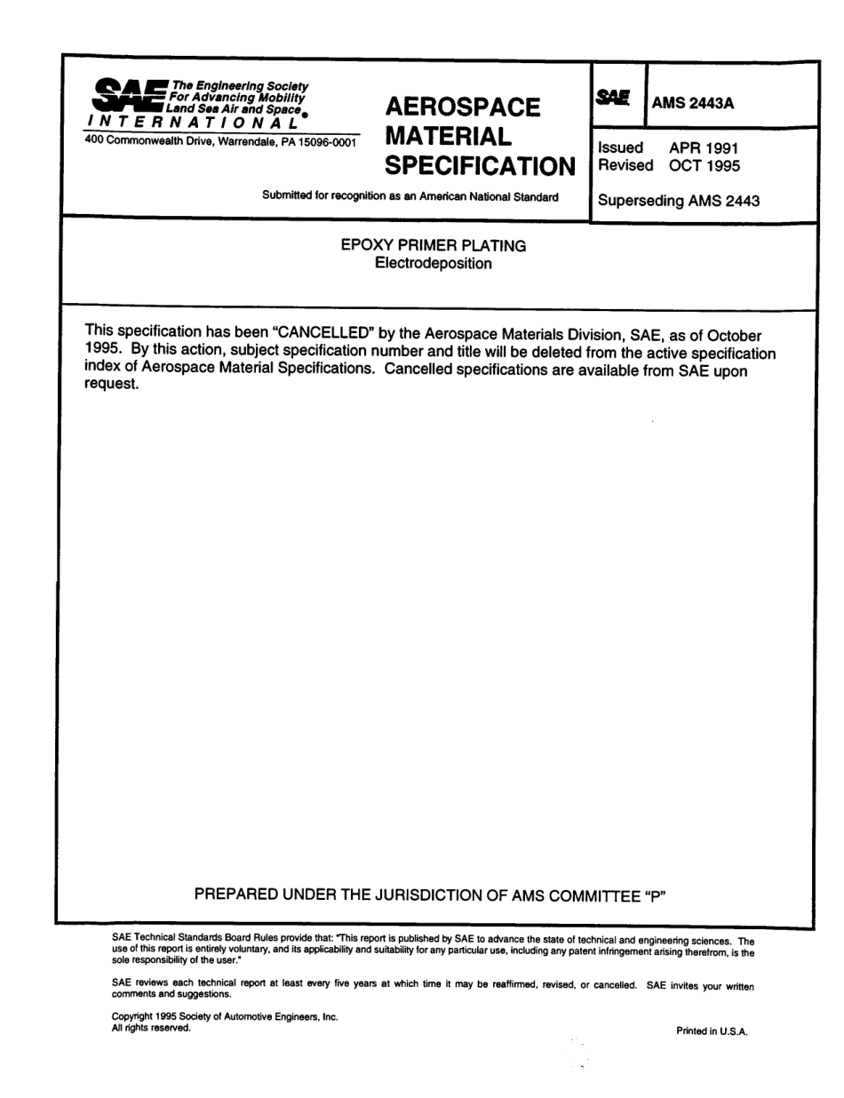 SAE AMS 2443A-1995 scan.pdf_第1页