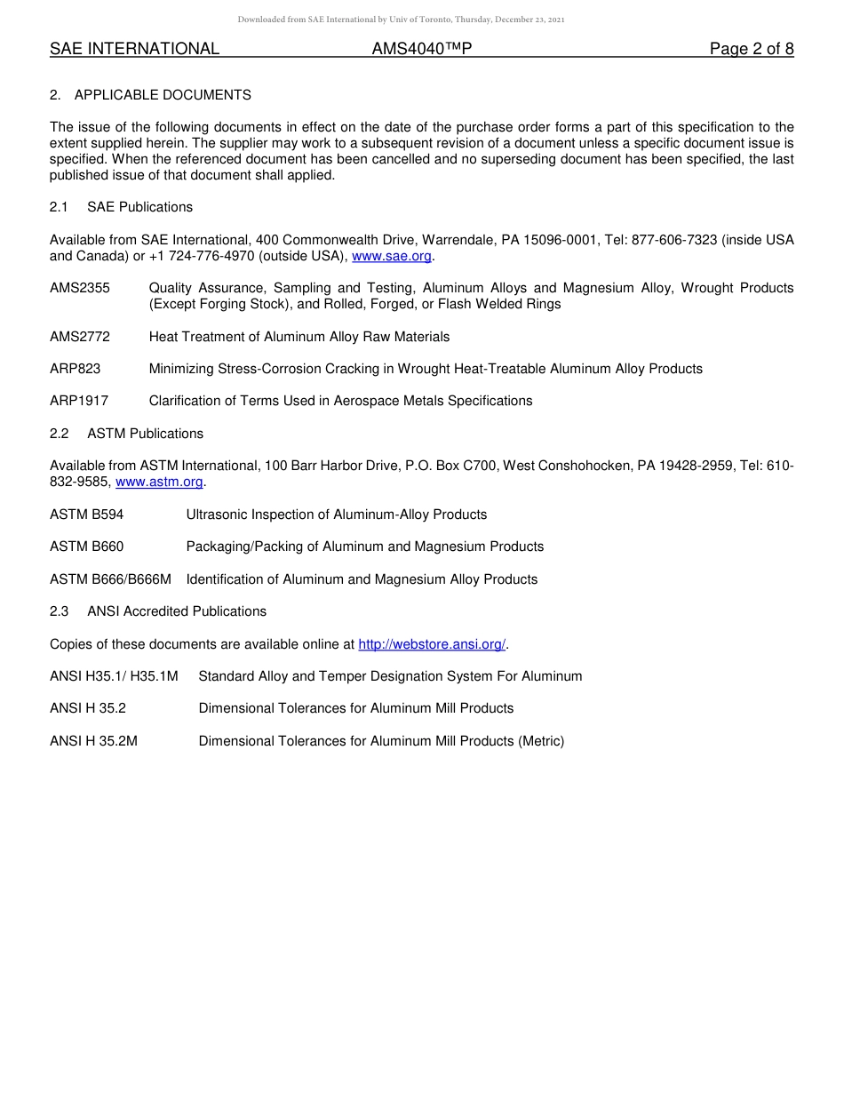 SAE AMS 4040P-2018.pdf_第2页