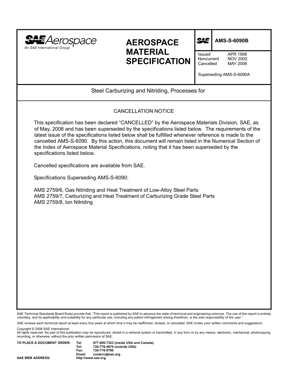 SAE AMS-S-6090B-2006.pdf_第1页