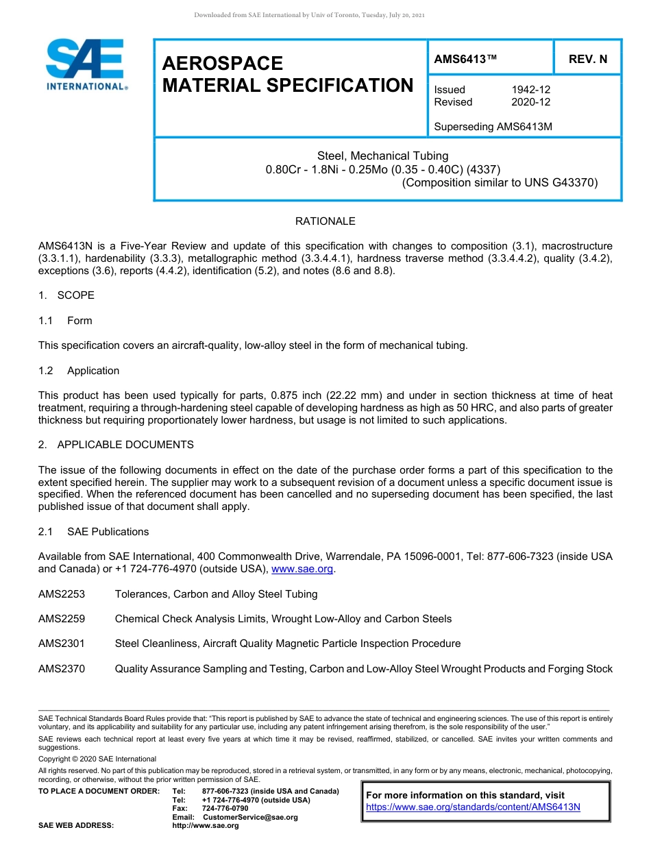 SAE AMS 6413N-2020.pdf_第1页
