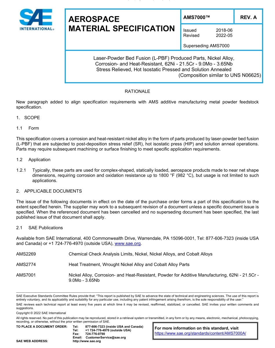 SAE AMS 7000A-2022.pdf_第1页