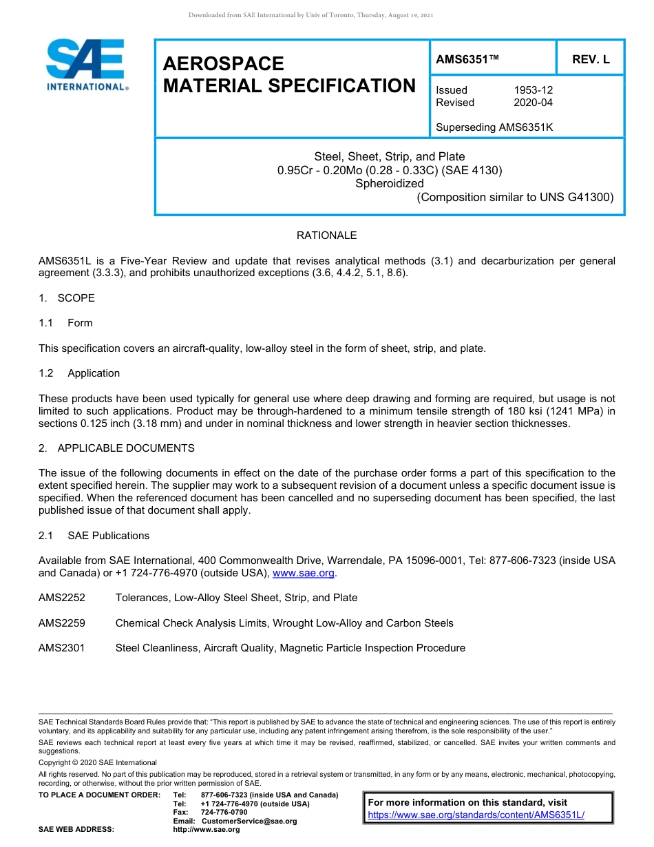SAE AMS 6351L-2020.pdf_第1页