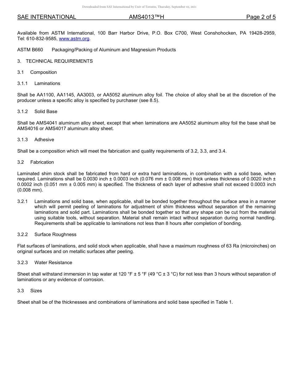 SAE AMS 4013H-2019.pdf_第2页