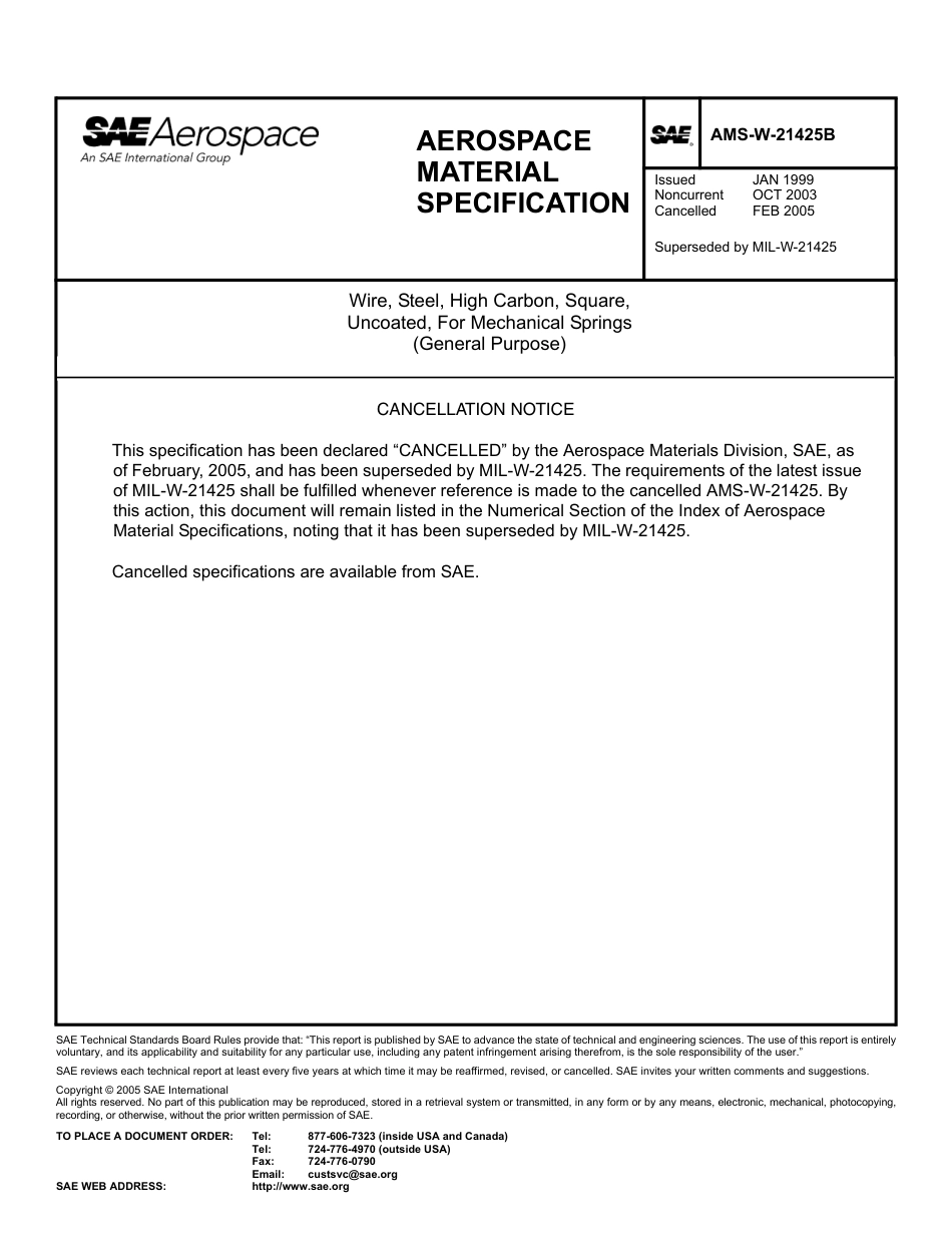 SAE AMS-W-21425B-2005.pdf_第1页