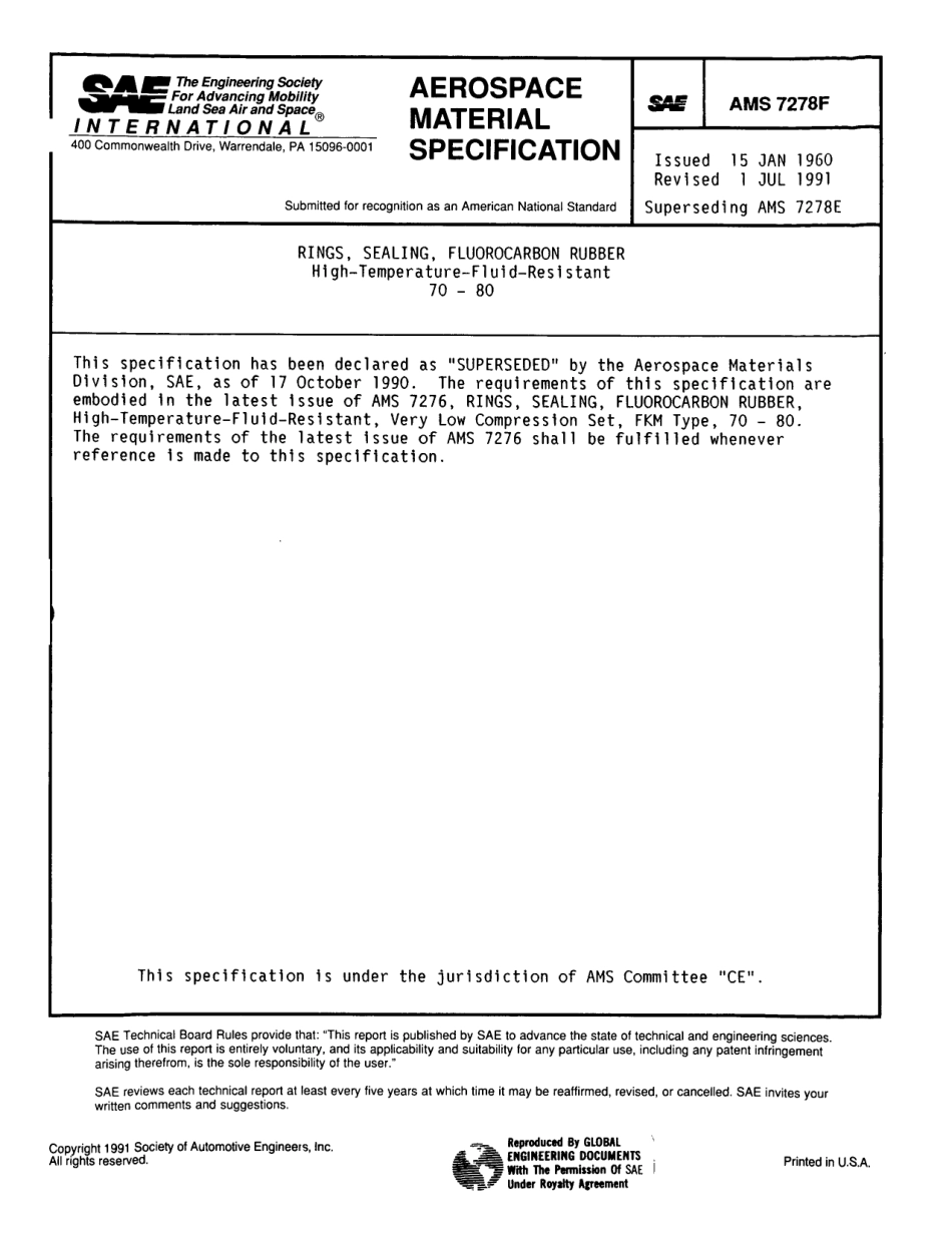 SAE AMS 7278F-1991 scan.pdf_第1页