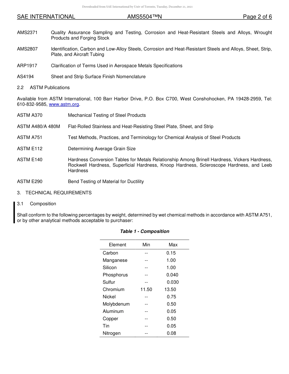 SAE AMS 5504N-2018.pdf_第2页