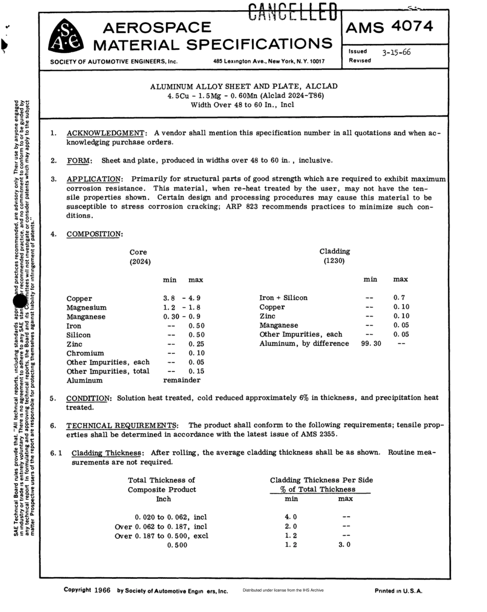 SAE AMS 4074-1981 scan.pdf_第2页