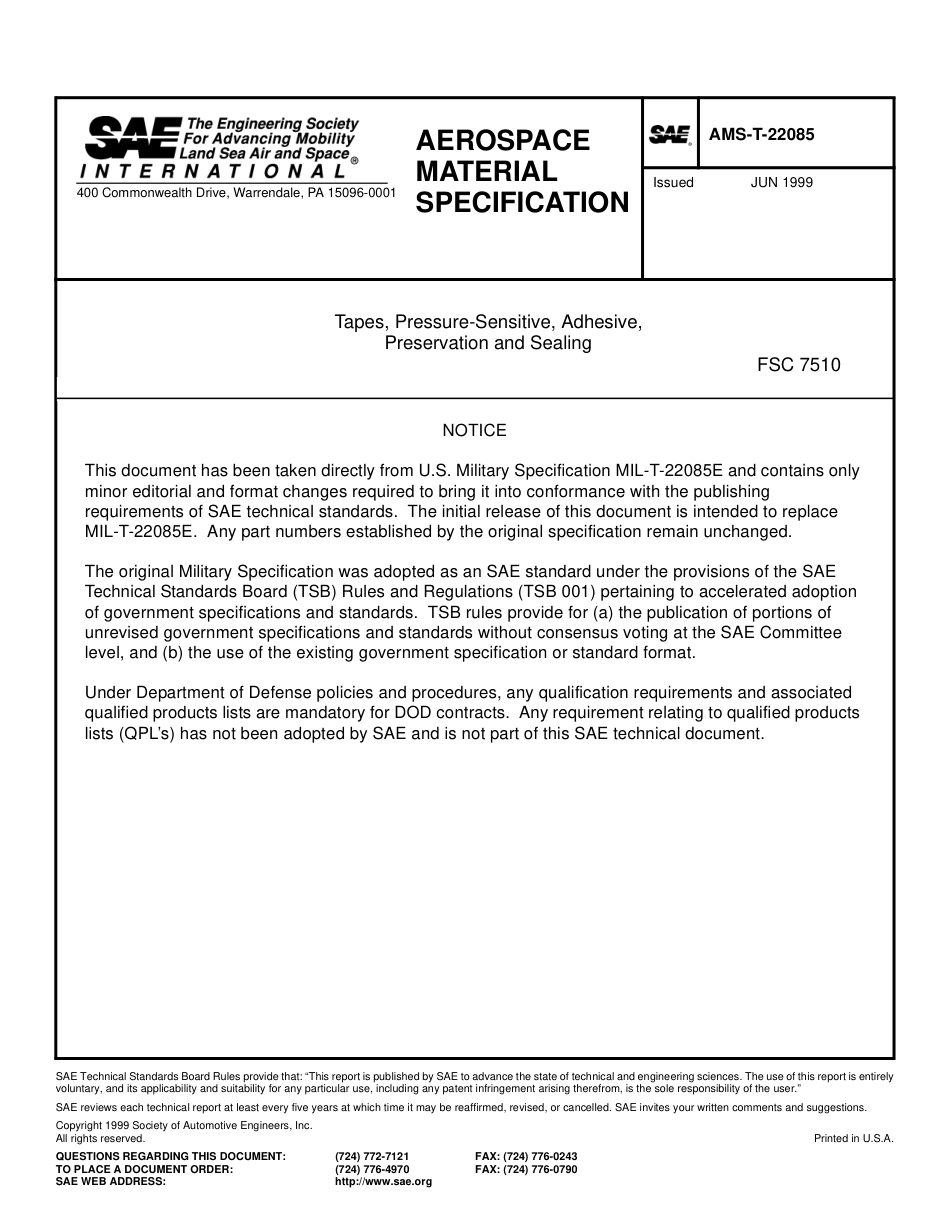 SAE AMS-T-22085-1999.pdf_第2页