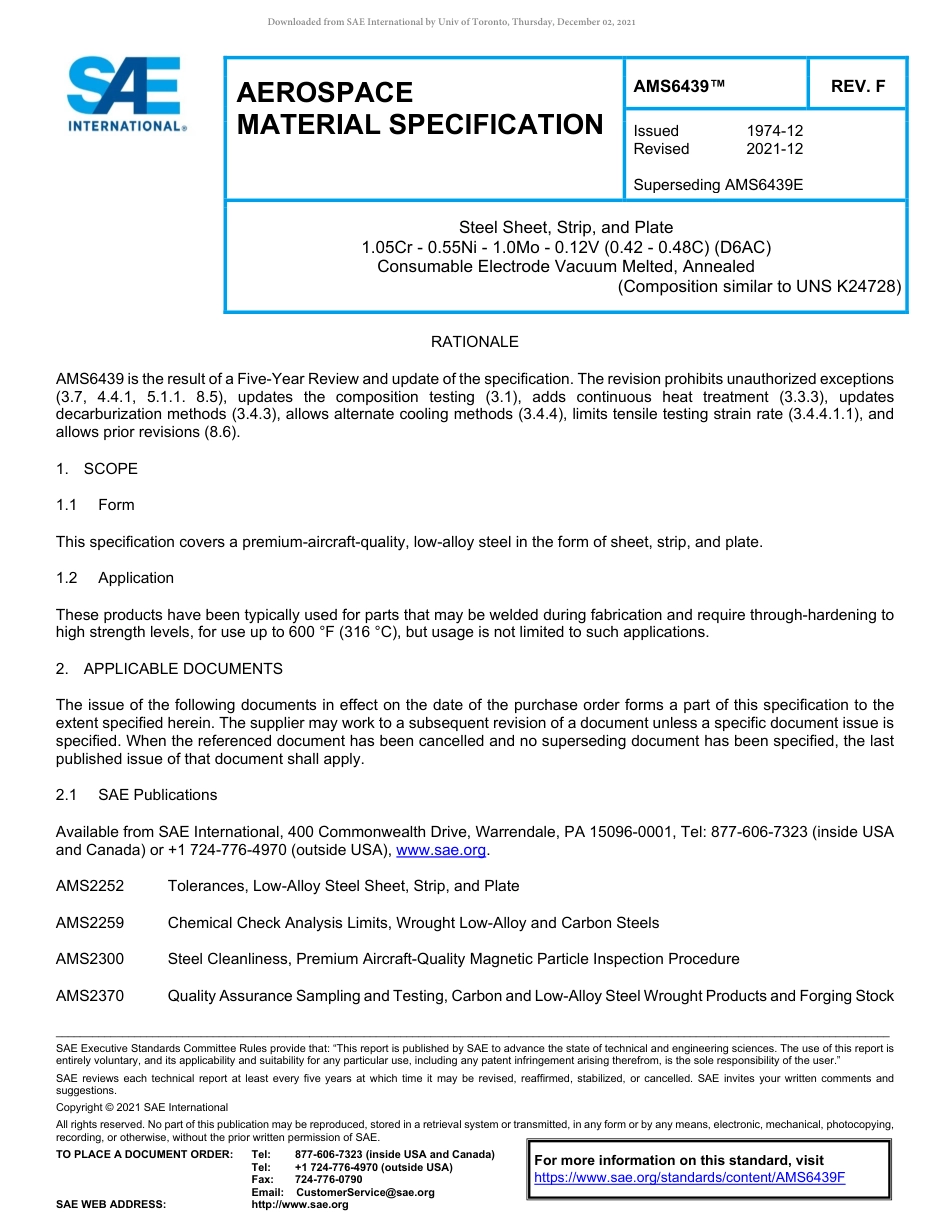 SAE AMS 6439F-2021.pdf_第1页
