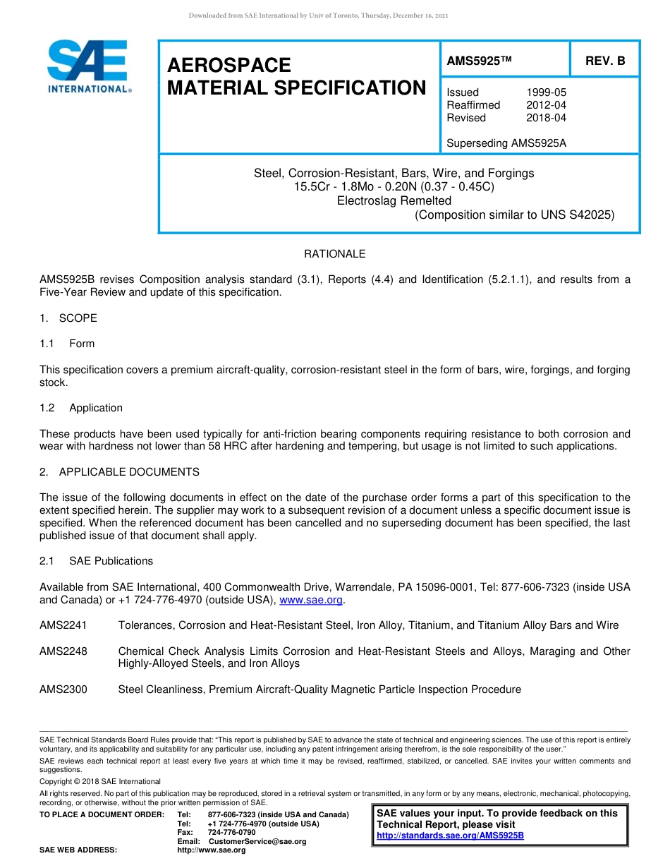 SAE AMS 5925B-2018.pdf_第1页