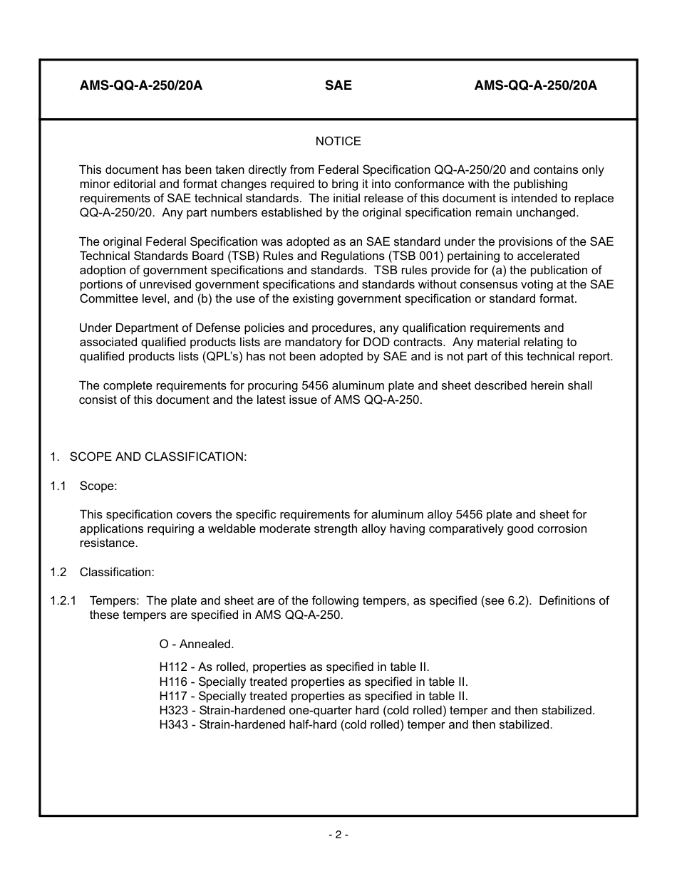 SAE AMS-QQ-A-250-20A-2006.pdf_第2页