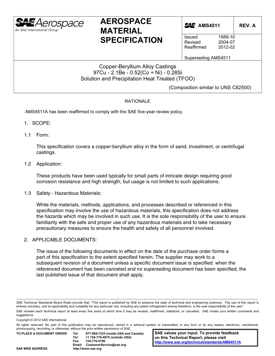 SAE AMS 4511A-2012.pdf_第1页