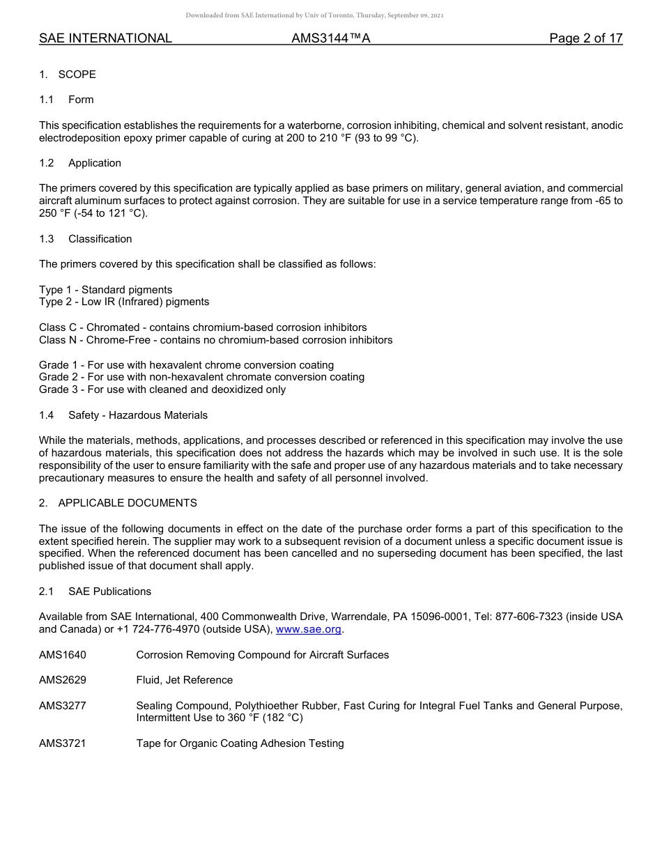 SAE AMS 3144A-2019.pdf_第2页