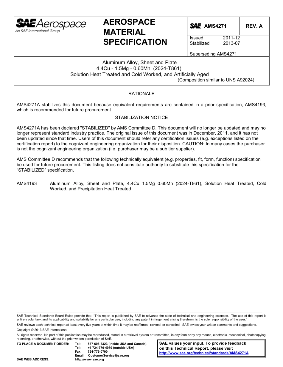 SAE AMS 4271A-2013.pdf_第1页