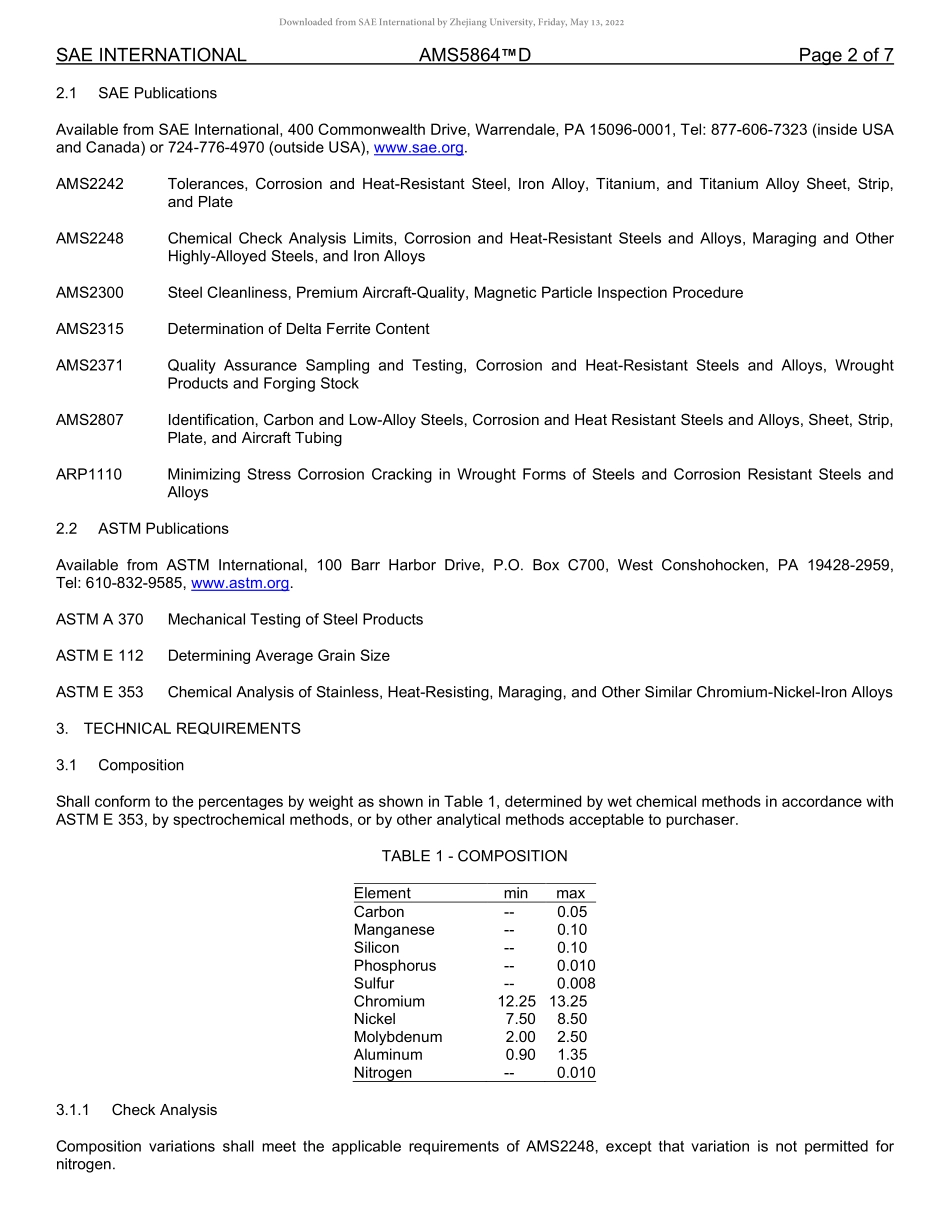 SAE AMS 5864D-2022.pdf_第2页