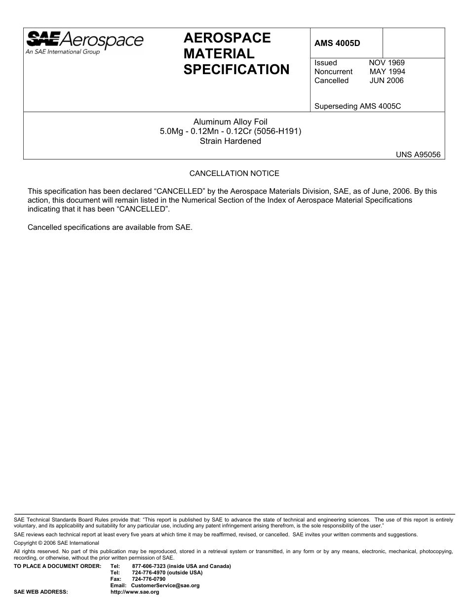 SAE AMS 4005D-2006.pdf_第1页