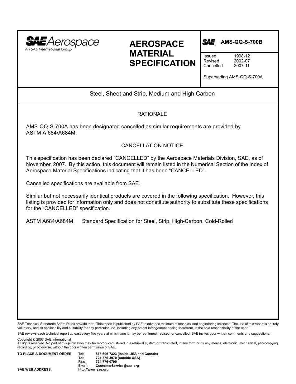 SAE AMS-QQ-S-700B-2007.pdf_第1页
