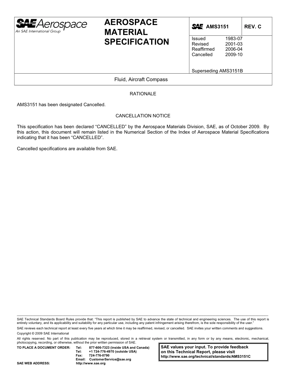 SAE AMS 3151C-2009.pdf_第1页
