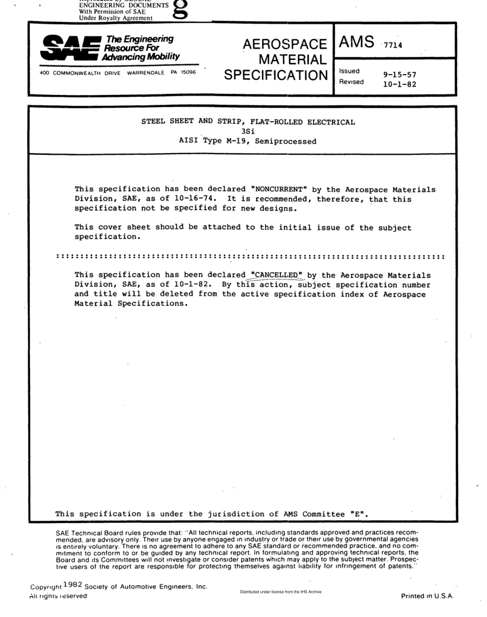 SAE AMS 7714-1982 scan.pdf_第1页