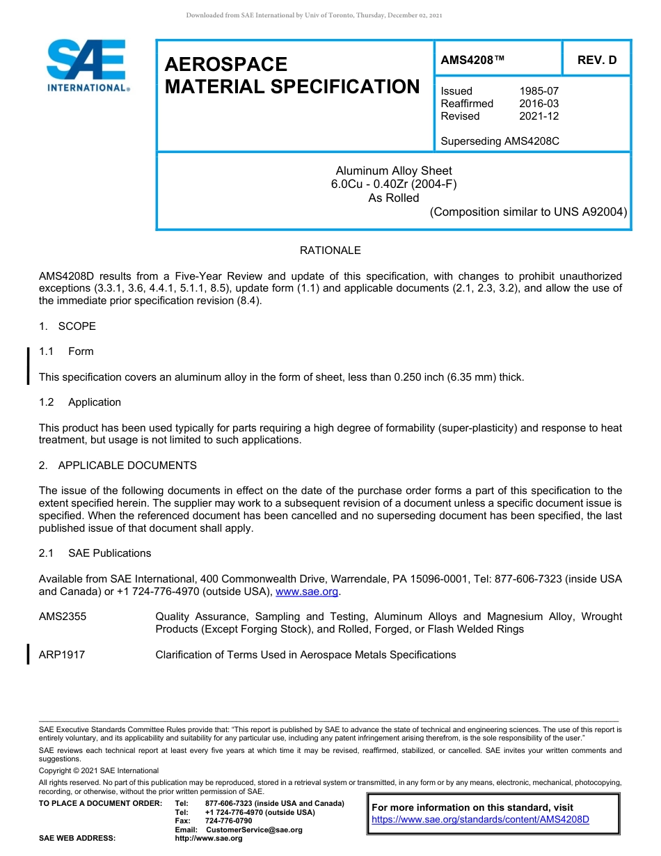 SAE AMS 4208D-2021.pdf_第1页