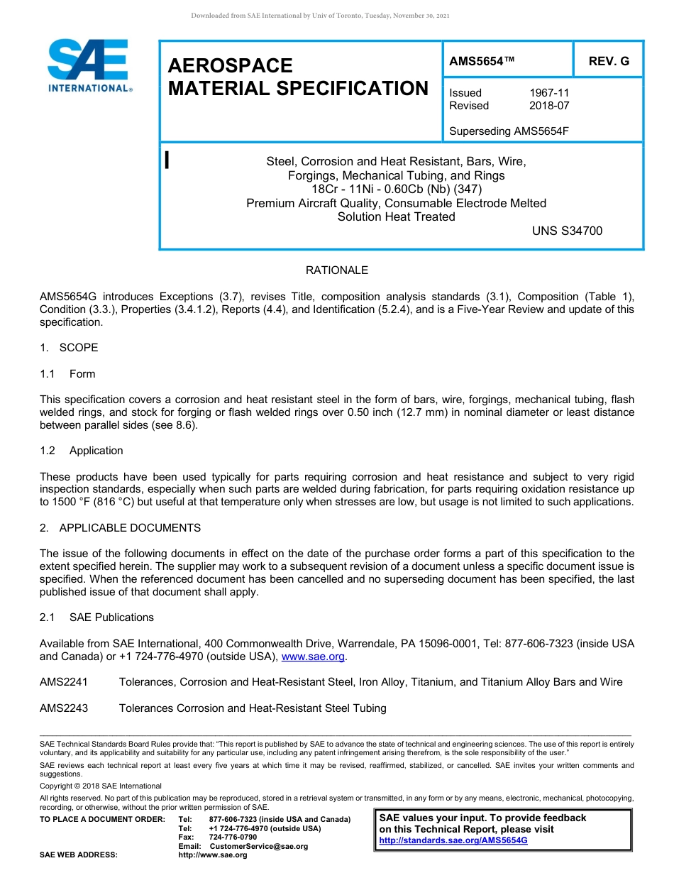 SAE AMS 5654G-2018.pdf_第1页