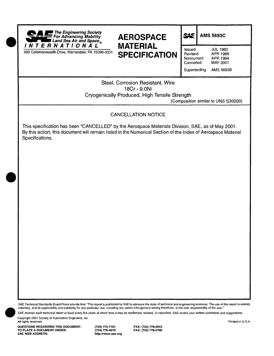 SAE AMS 5693C-2001 scan.pdf_第1页