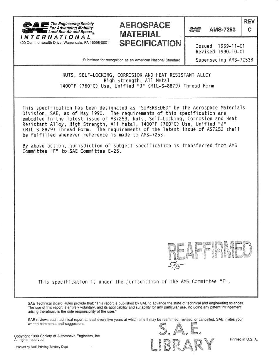 SAE AMS 7253C-1990 scan.pdf_第1页