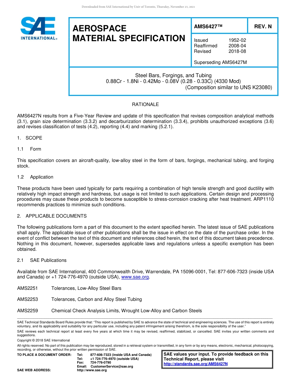 SAE AMS 6427N-2018.pdf_第1页