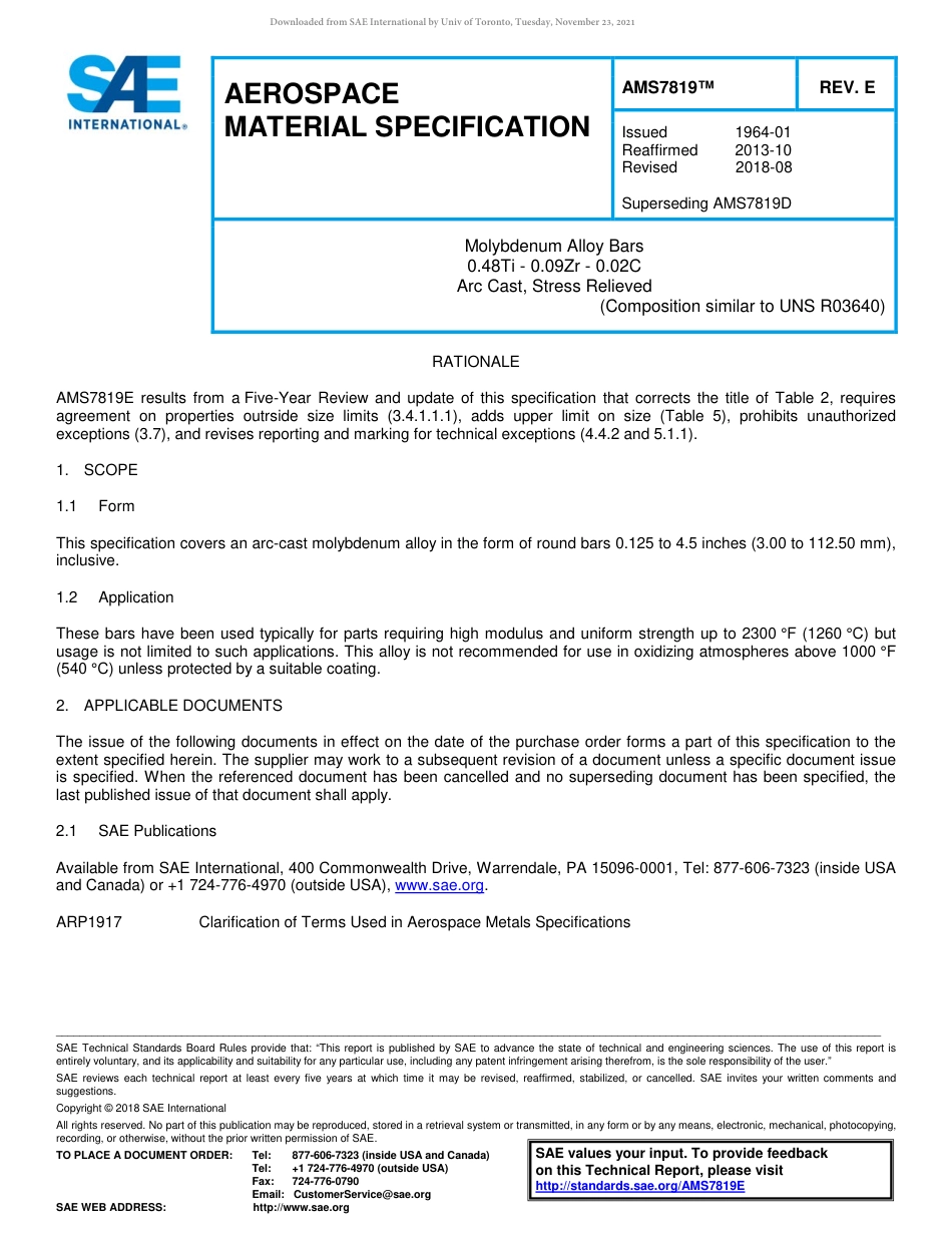SAE AMS 7819E-2018.pdf_第1页