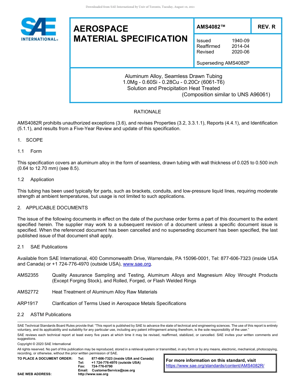 SAE AMS 4082R-2020.pdf_第1页