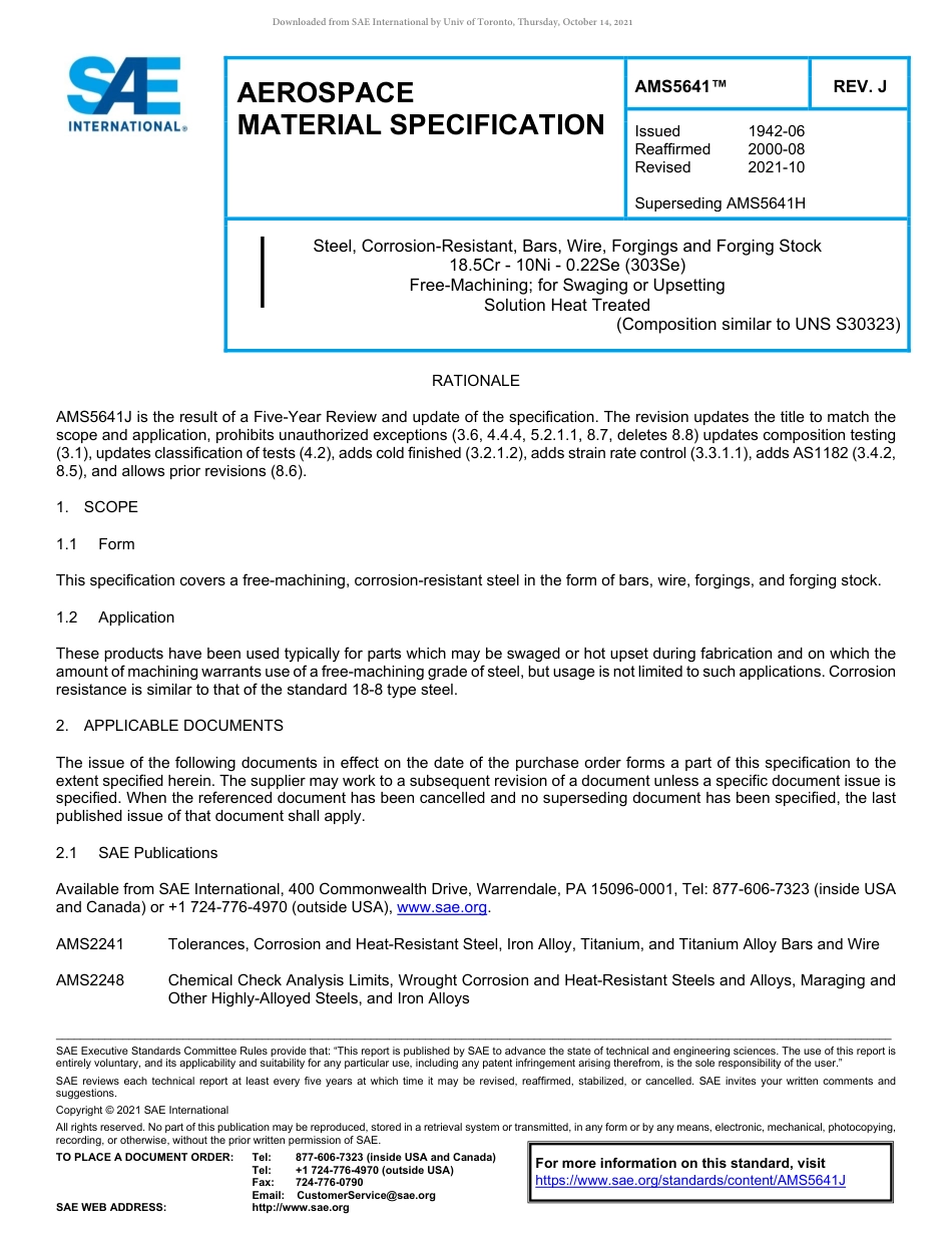 SAE AMS 5641J-2021.pdf_第1页
