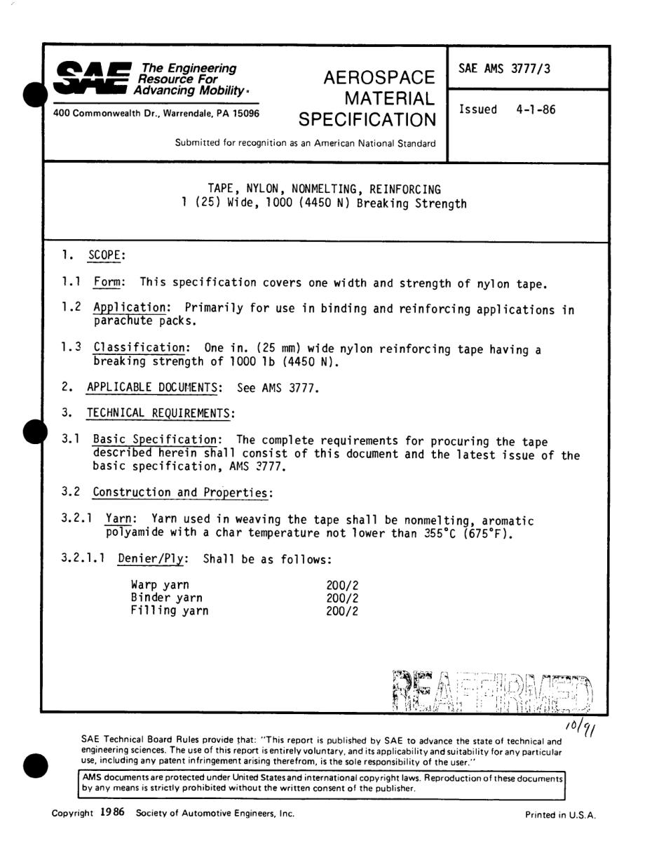 SAE AMS 3777-3B-1995 scan.pdf_第2页