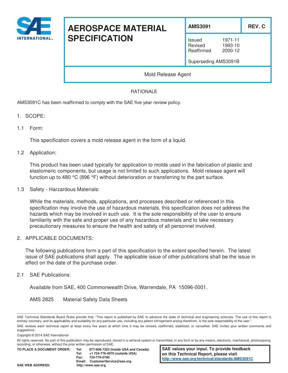 SAE AMS 3091C-2000.pdf_第1页