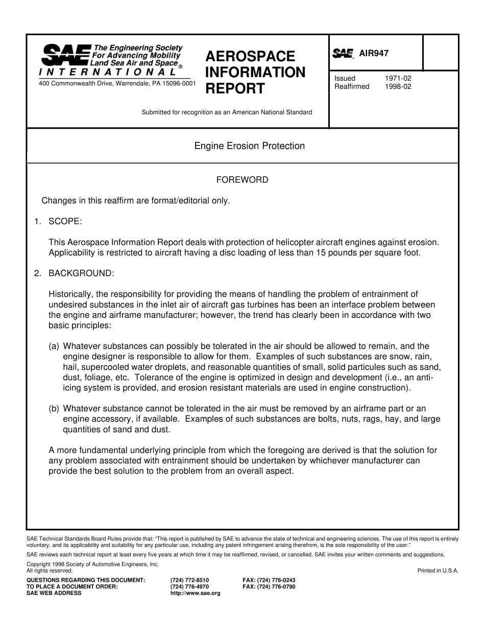SAE AIR 947-1998.pdf_第1页