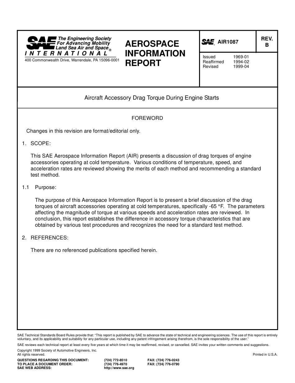 SAE AIR 1087B-1999.pdf_第1页