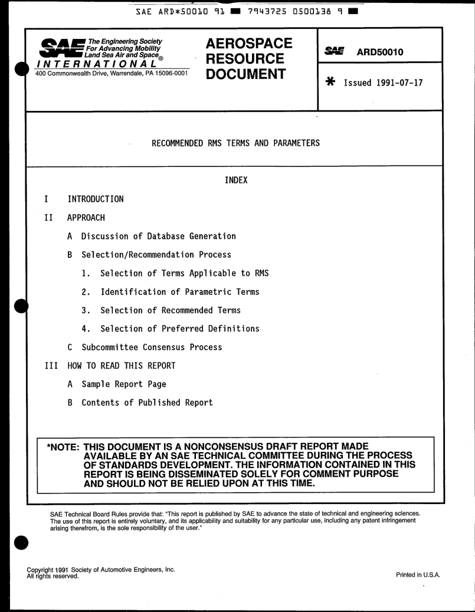 SAE ARD 50010-1991 scan.pdf_第1页