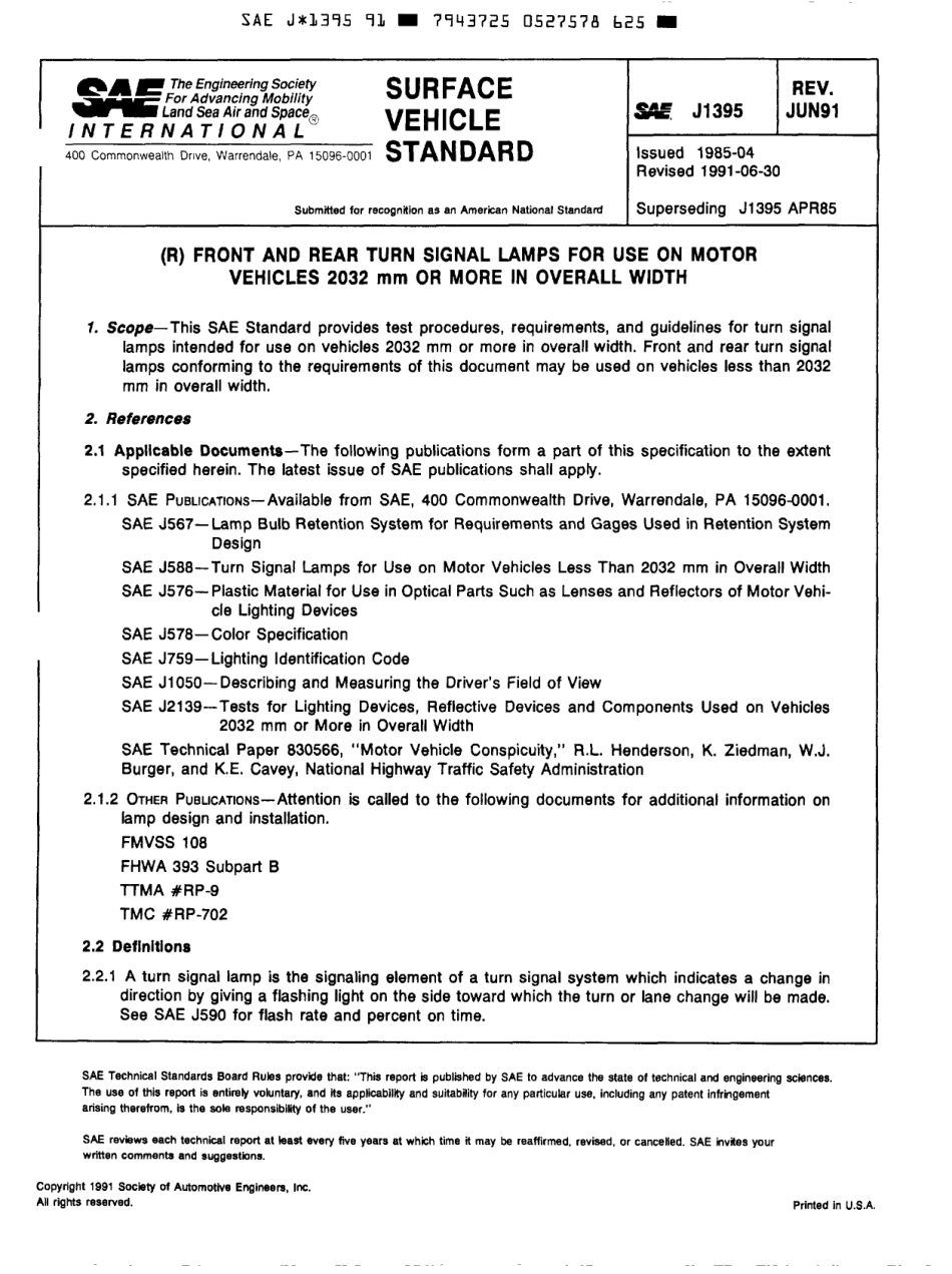 SAE J1395-1991 scan.pdf_第1页