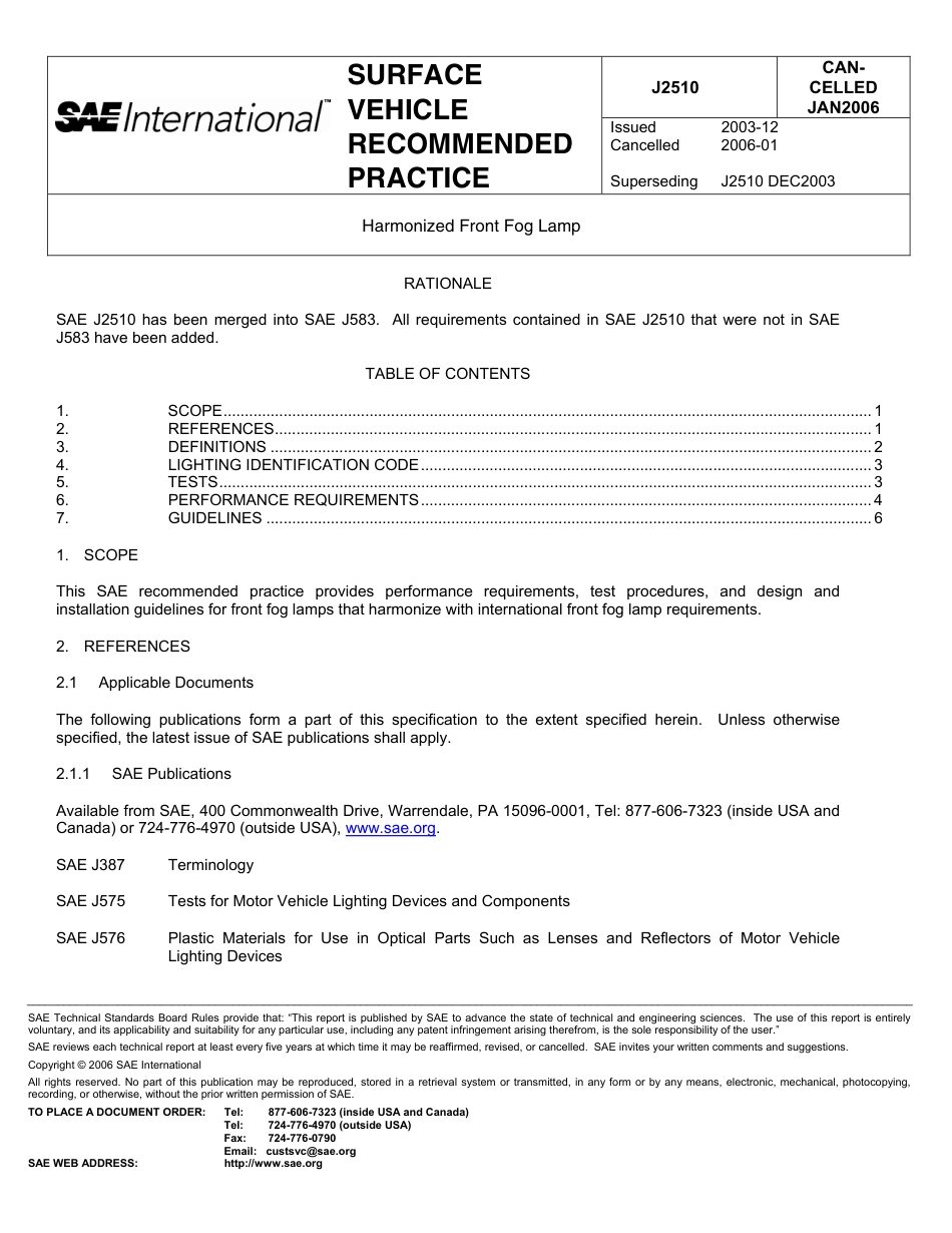 SAE J2510-2006.pdf_第1页