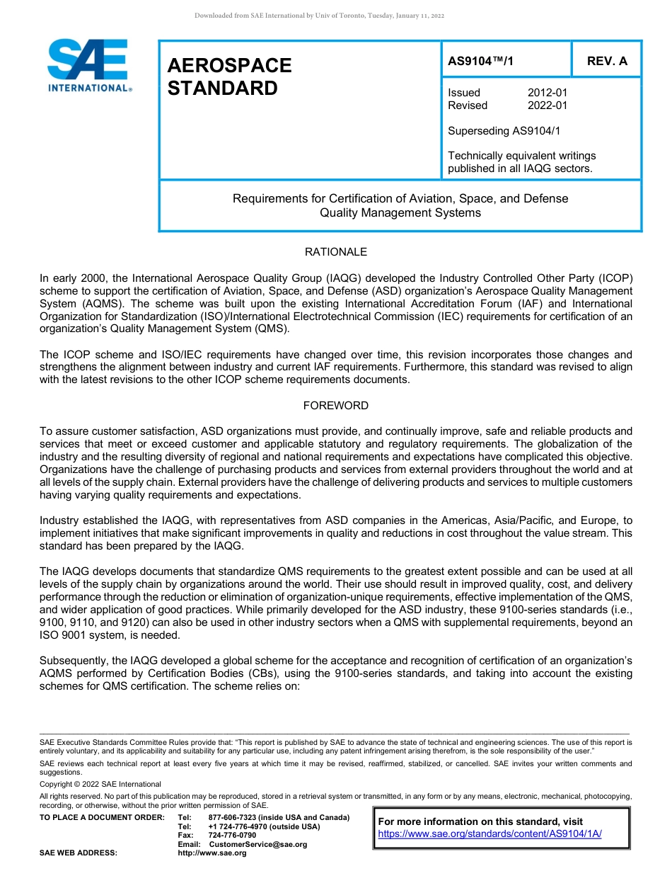SAE AS9104-1A-2022.pdf_第1页